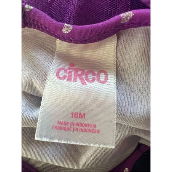 Circo Purple Silver Star Tutu Bathing Suit Baby 18 Months - Picture 3 of 3